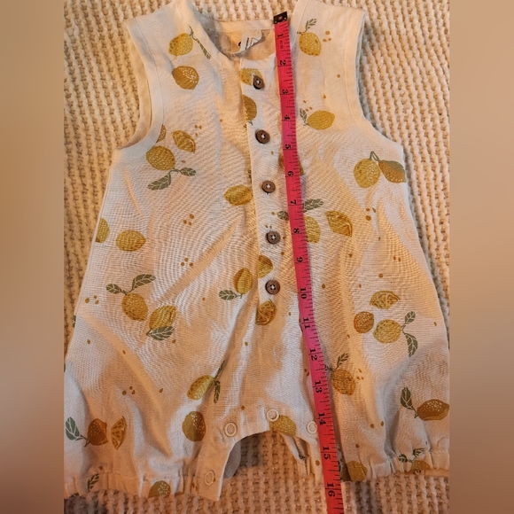Make-make Organics Lemon Romper - Picture 2 of 3